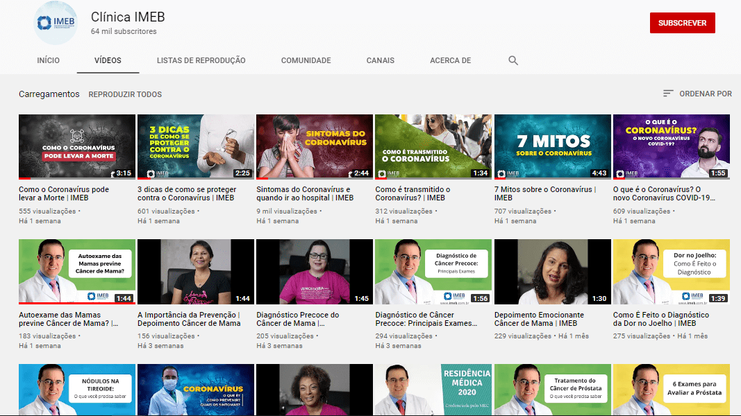 youtube clínica imeb imagens médicas de brasília