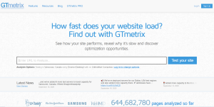 ferramentas para medir velocidade do site - GTmetrix